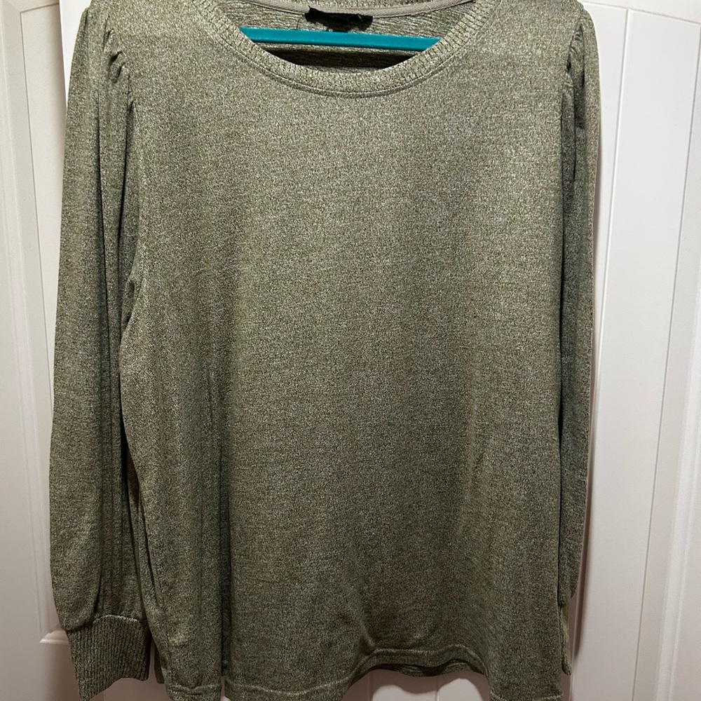 Olive Green Women's Sweater 3X